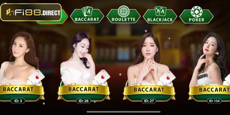 Danh sách những game casino cực kỳ hấp dẫn tại Fi88