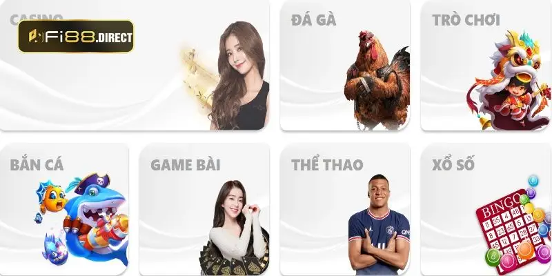 Những sản phẩm hấp dẫn có tại Fi88